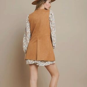 Suede Midi Vest